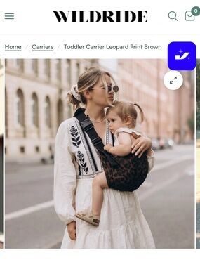 Toddler Carrier - Brown Leopard Print
